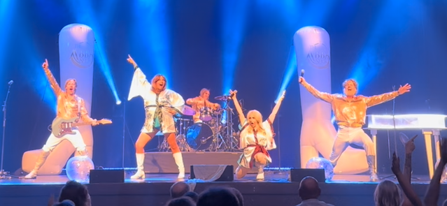 ABBA singers performing
